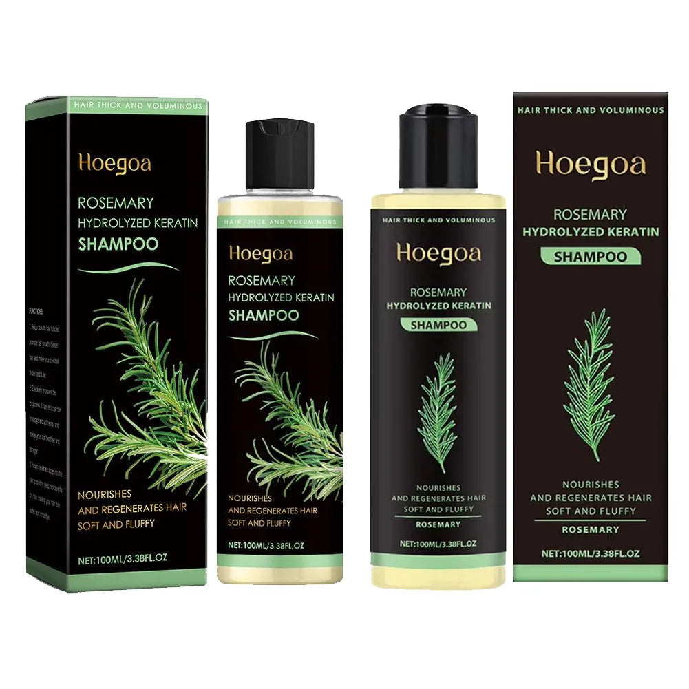 Hoegoa Rosemary Hair Shampoo Volumizing and Thickening Strengthening and Oil Control Nourishes and Repairs Hair Oil Adds Volume Quake