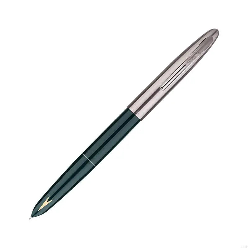 Fountain Pen, 0.38mm Fine Nib Fountain Pen Smooth Writing Luxury Pen Gift for Business Office Journaling K1KF Quake Green CN