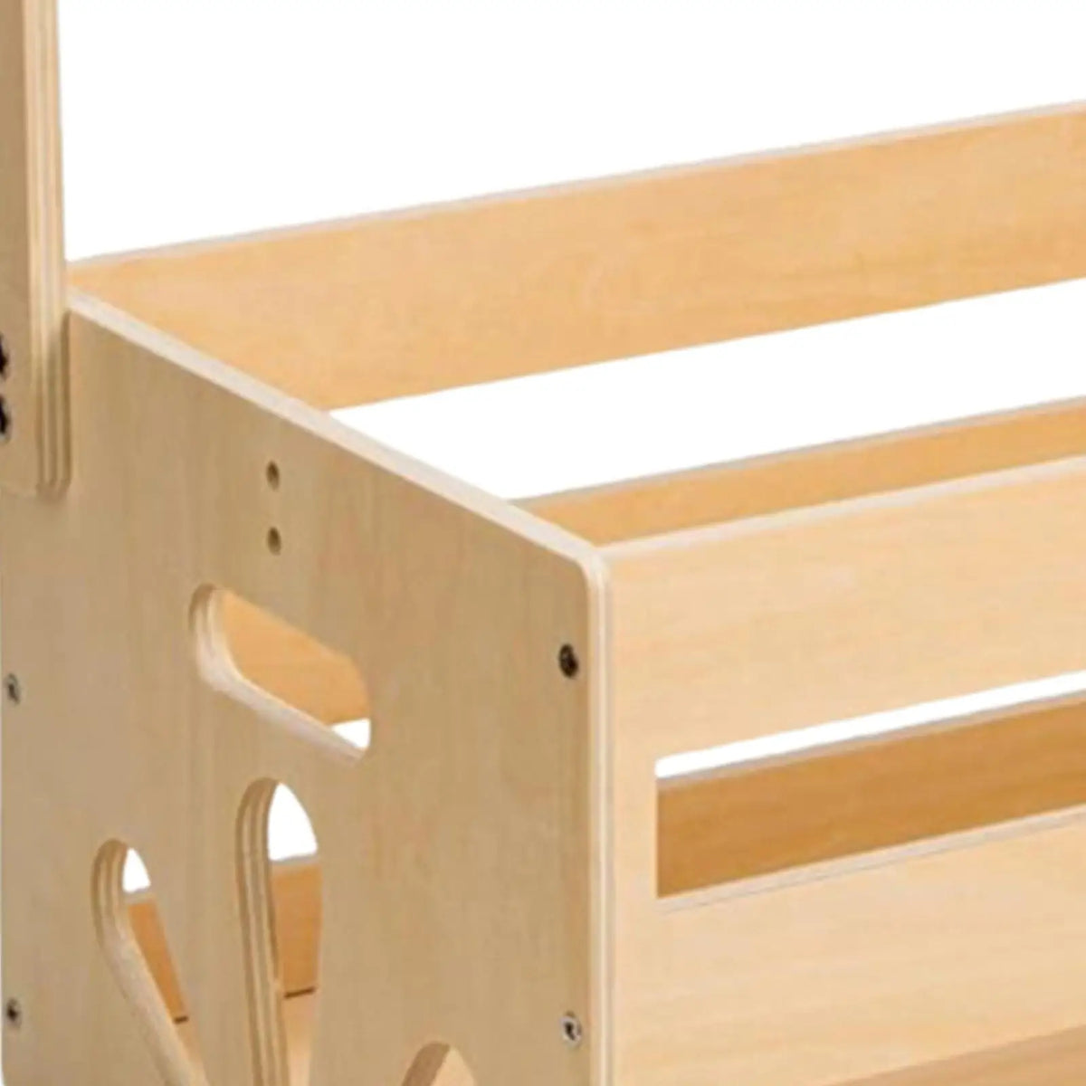 Wooden Baby Shower Crate Closet DIY Baby Basket with Handle Baby Storage Crate Hamper for Clothes Outfits Diapers Toys Wipes Quake