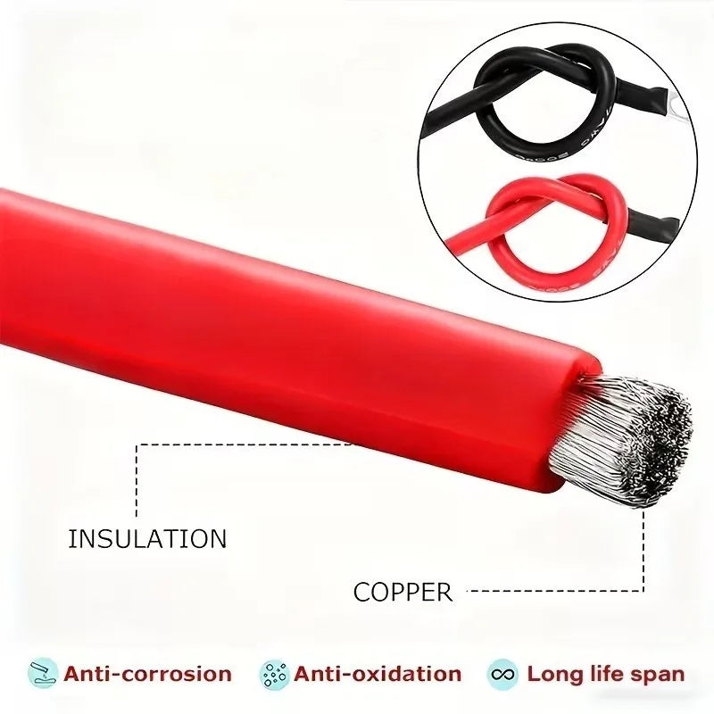 Heavy Duty 10/12AWG XT60/90 to Alligator Clips Cable High Current Low Resistance Wire Lithium Charging Model Aircraft Power Cord Quake