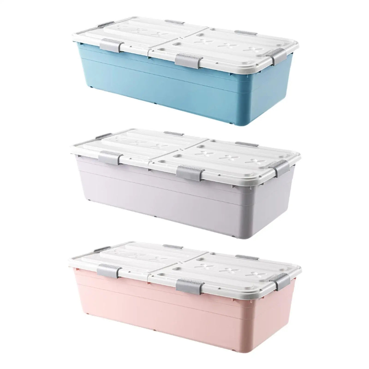 under Bed Storage Box Storage Bin with Lid Practical Kids Toy Storage Bin Container Closet Organizer for Study Room Dorm Home Quake