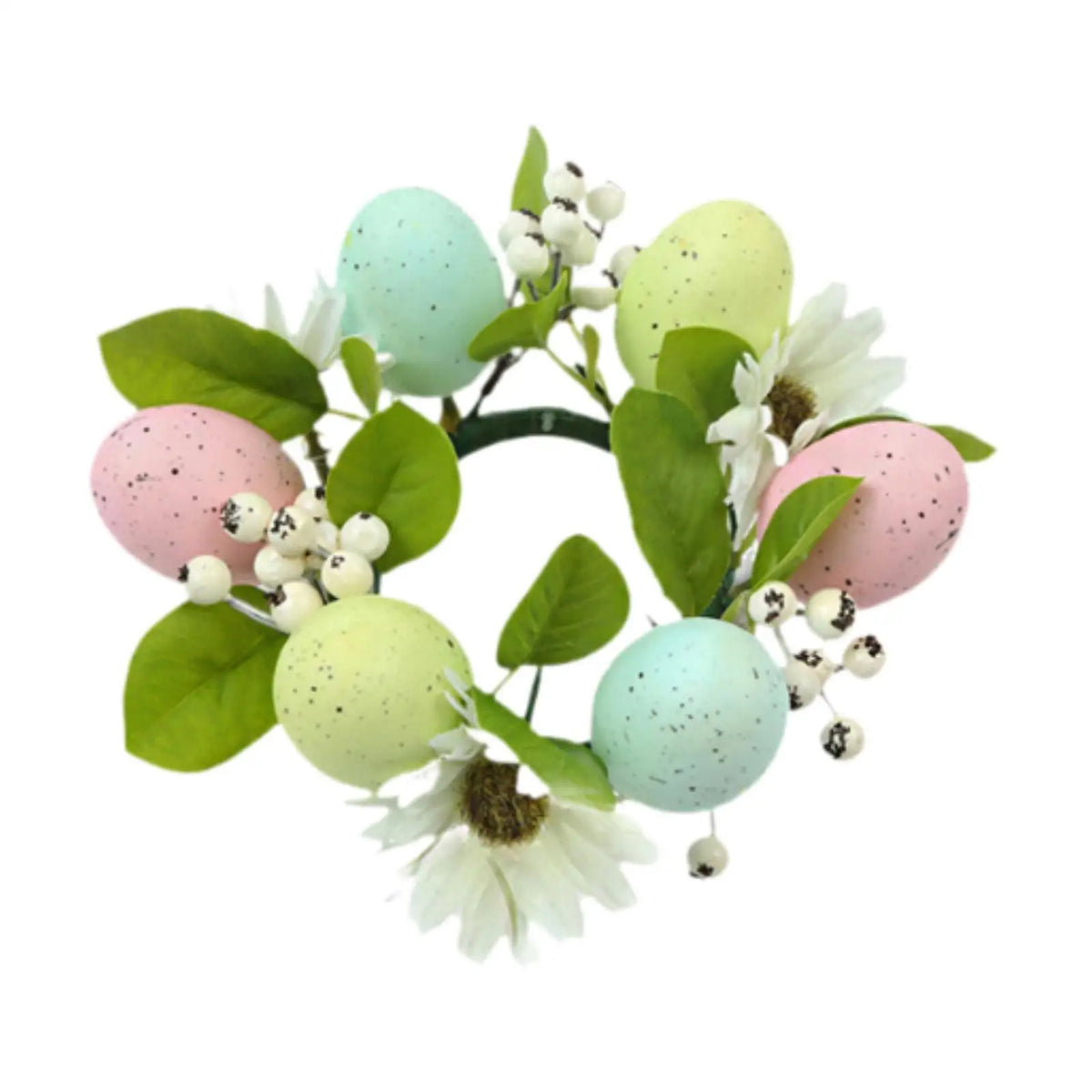 Small Christmas Candle Wreath Home Furnishing Xmas Gift Creative Artificial Centerpiece for Indoor Wedding Party Farmhouse Decor Quake Style B