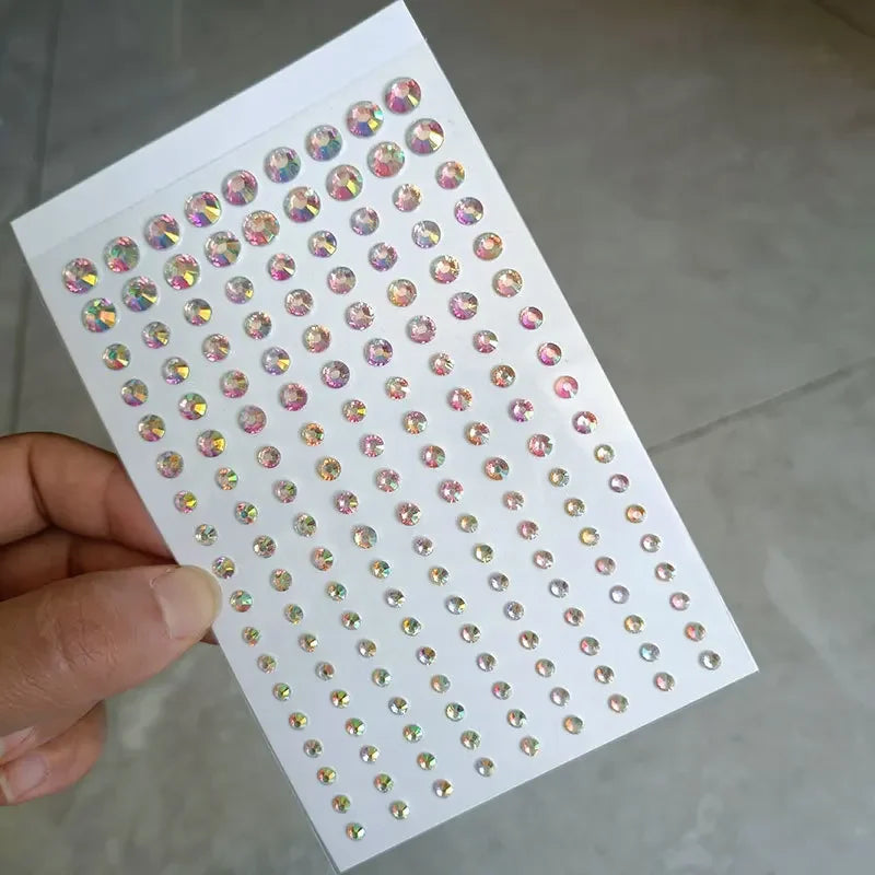 Eye Tear Makeup Teardrop Diamonds Rhinestone Stickers Self Adhesive Face Decoration for Women DIY Party Temporary Tattoo Sticker Quake NO.22