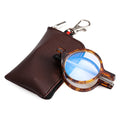 Mini Compact Reading Glasses for Women Men Portable Folding Presbyopia Eyeglasses Readers Eyewear with Fashion PU Leather Case Quake leopard +250