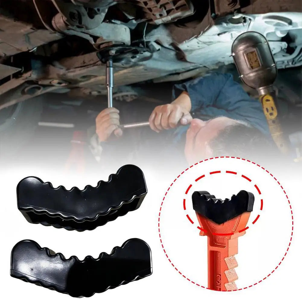 2Pcs Car Slotted Lift Jack Stand Rubber Pad Adapter 6Ton Heavy Duty Frame Rail Pinch Weld Protector Repair Tool Quake