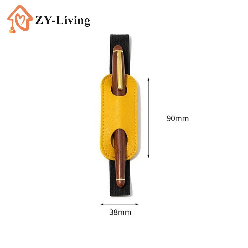 1Pcs PU Leather Pen Holder With Elastic Band for Notebook Covers Journals and Books Accessories Keep Writing Tools Handy Quake