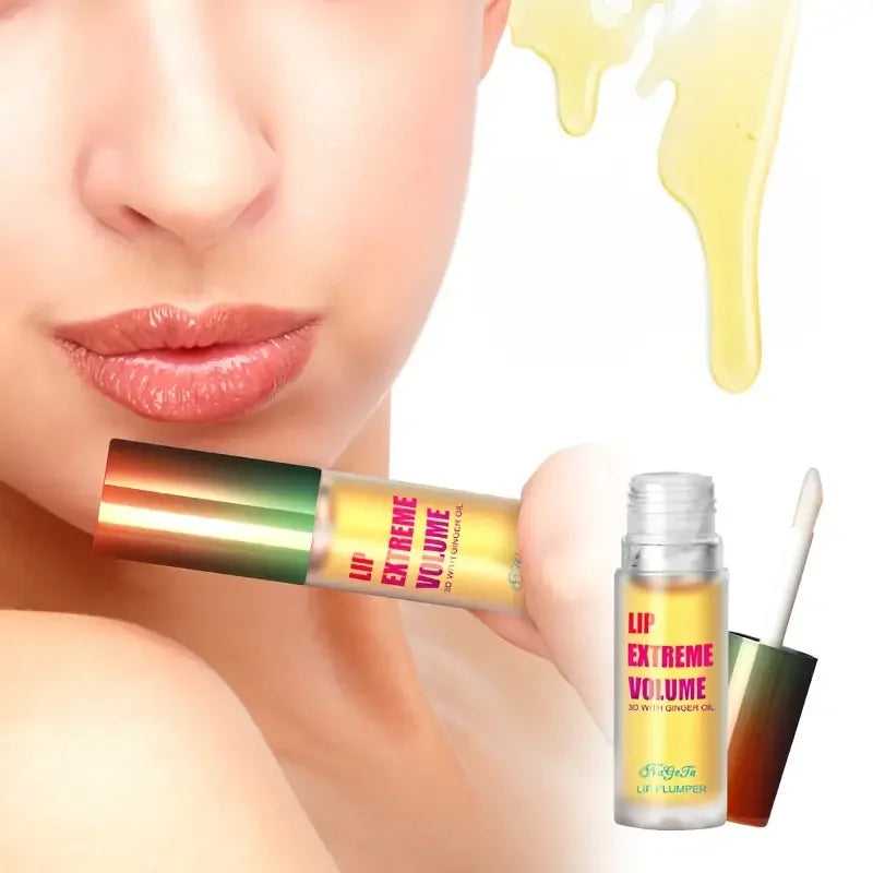 1/2Pcs Ginger And Mint Lip Plumper Oil Radiant,Plumping Lip Volumizing Serum for Smoother,Fuller Lips for Youthful and Sexy Look Quake