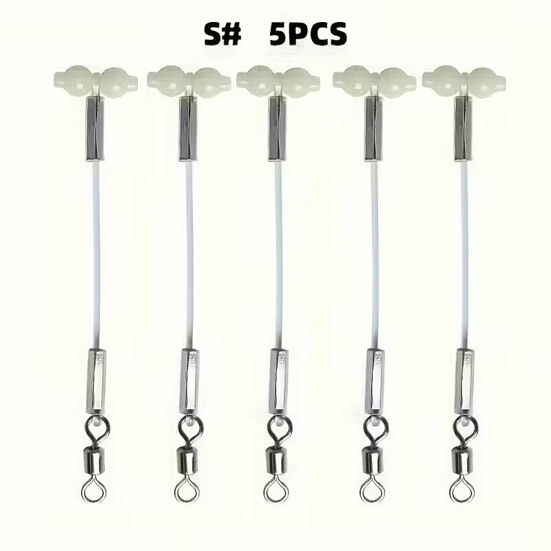 5/10pcs Luminous Gourd Balance Support, Gourd Swivel Connector, DIY Fishing Tackle Set for Sea Fishing, Quake S5PCS