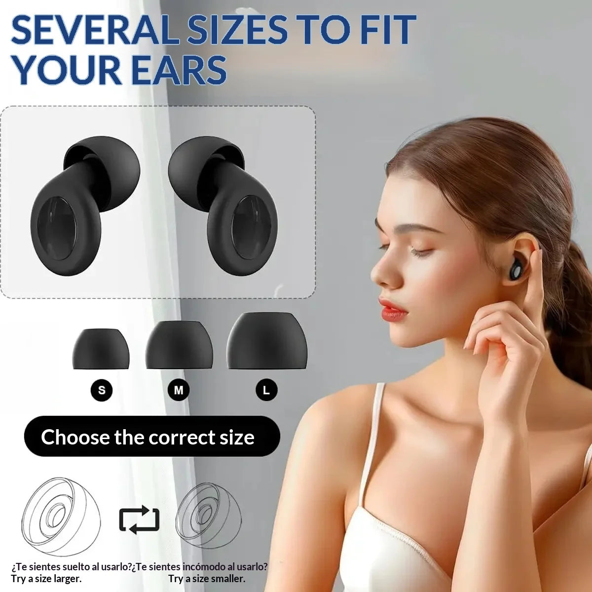 Soft Silicone Noise Cancelling Ear Plugs Sleep Earbuds for Noise Reduction Ideal for Sleep Work Study And Travel Quake