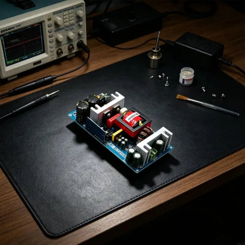 Open-Frame Switching Power Supply Module, 500W Power with 36V 14A Output, Visible Heat Sinks, Screw Wiring Ports and Corner K1KF Quake