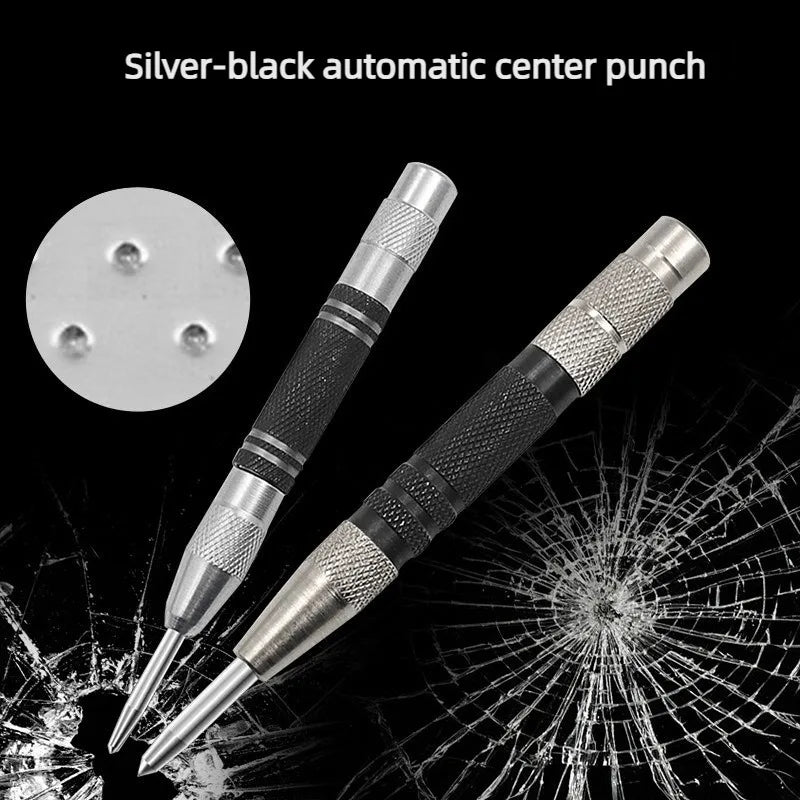 1pcs Automatic Center Punch Automatic Metal Punch Tool Woodworking Tools Loaded Marker Wood Chisel Joinery Carpenter Tool Quake