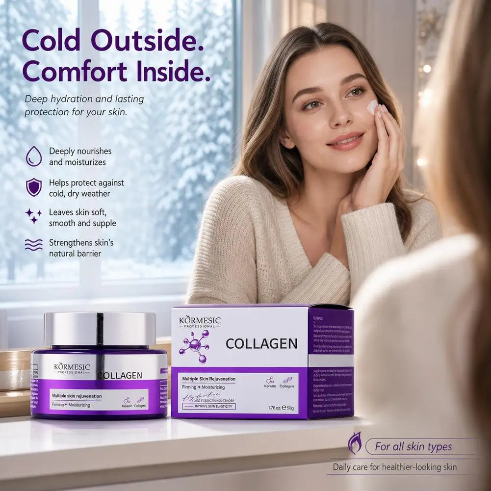 Collagen Facial Cream | Firming & Moisturizing Face Moisturizer for Skin Daily Hydration Care Quake