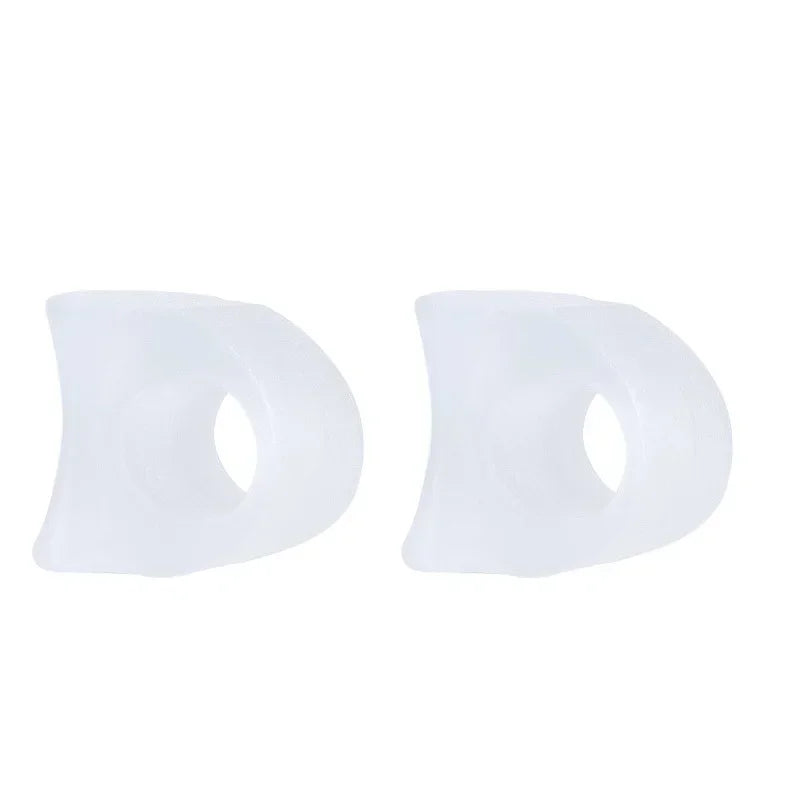 1 Pair Toe Separator Correction Pad Foot Care Tool Toe Separators Toe Silicone Bunion Guard Foot Care Orthopedic Finger Quake Transparent-2pcs