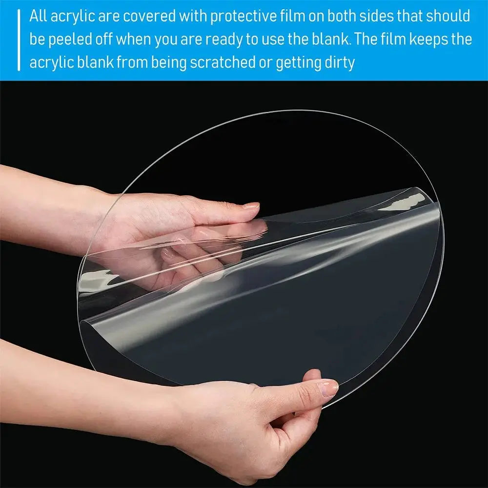 Useful Reusable Cake Disc Acrylic Layered Cake Base Plate Clear Blank Cakes Decorating Tools Cake Quake