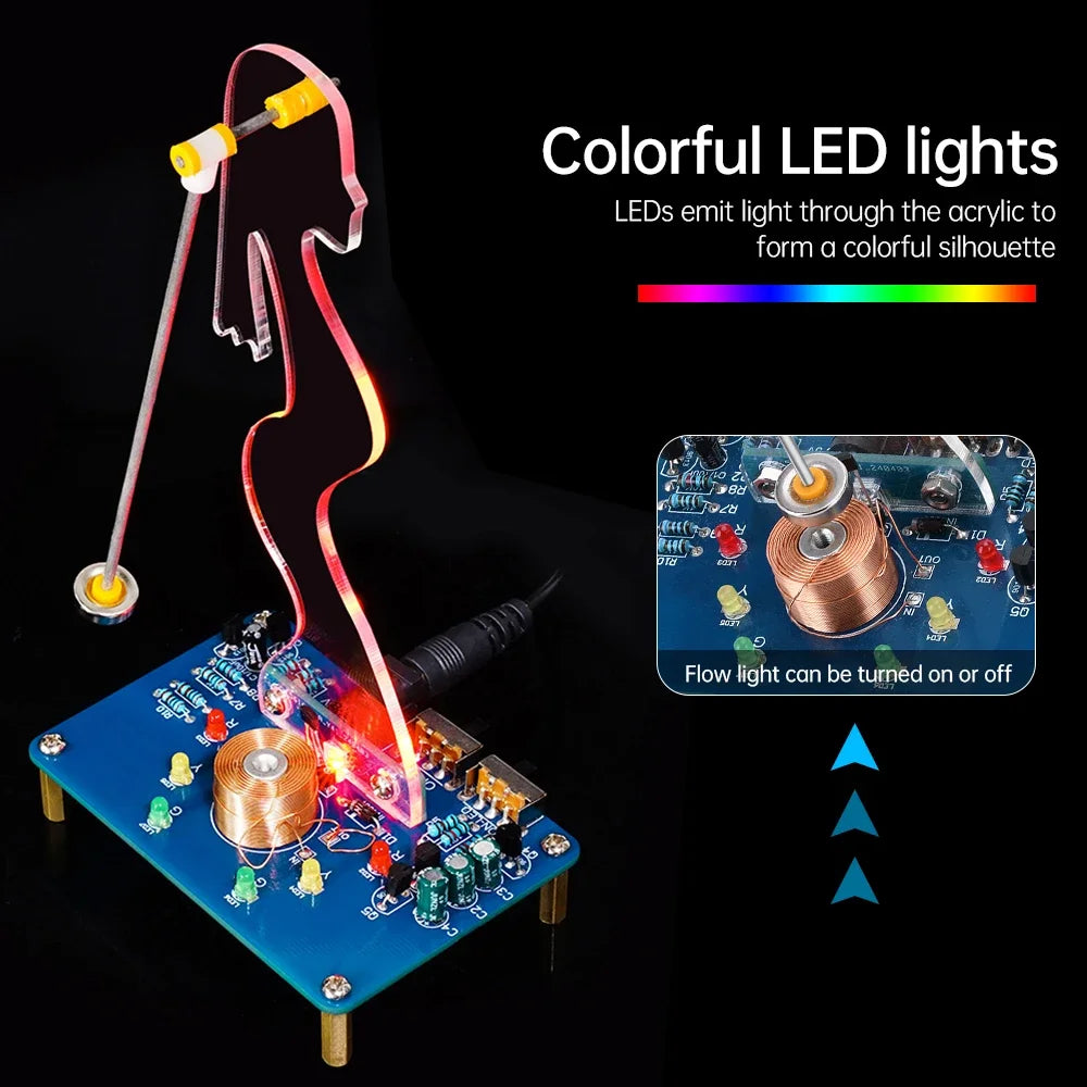 DC5V Electronic Swing Kit Electromagnetic Swing Experimental Circuit Production DIY Welding Kit Loose Parts swing diy swing set Quake