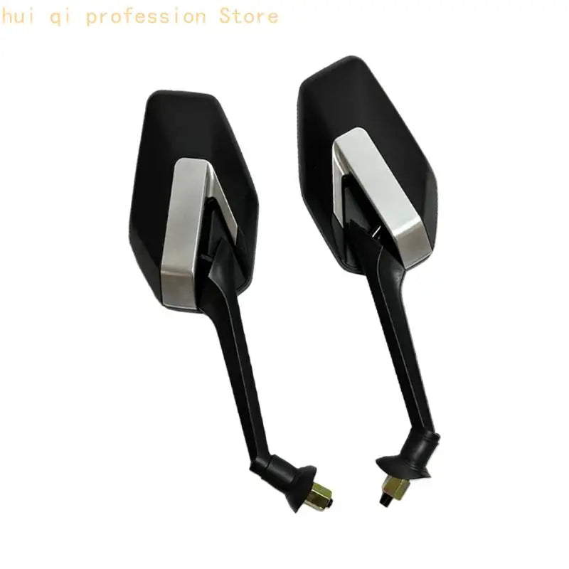 Motorcycle Safety Mirrors Wide View Design Adjustable 8mm Thread Easy Installation Electric Scooter Rearview Mirror H8WE Quake