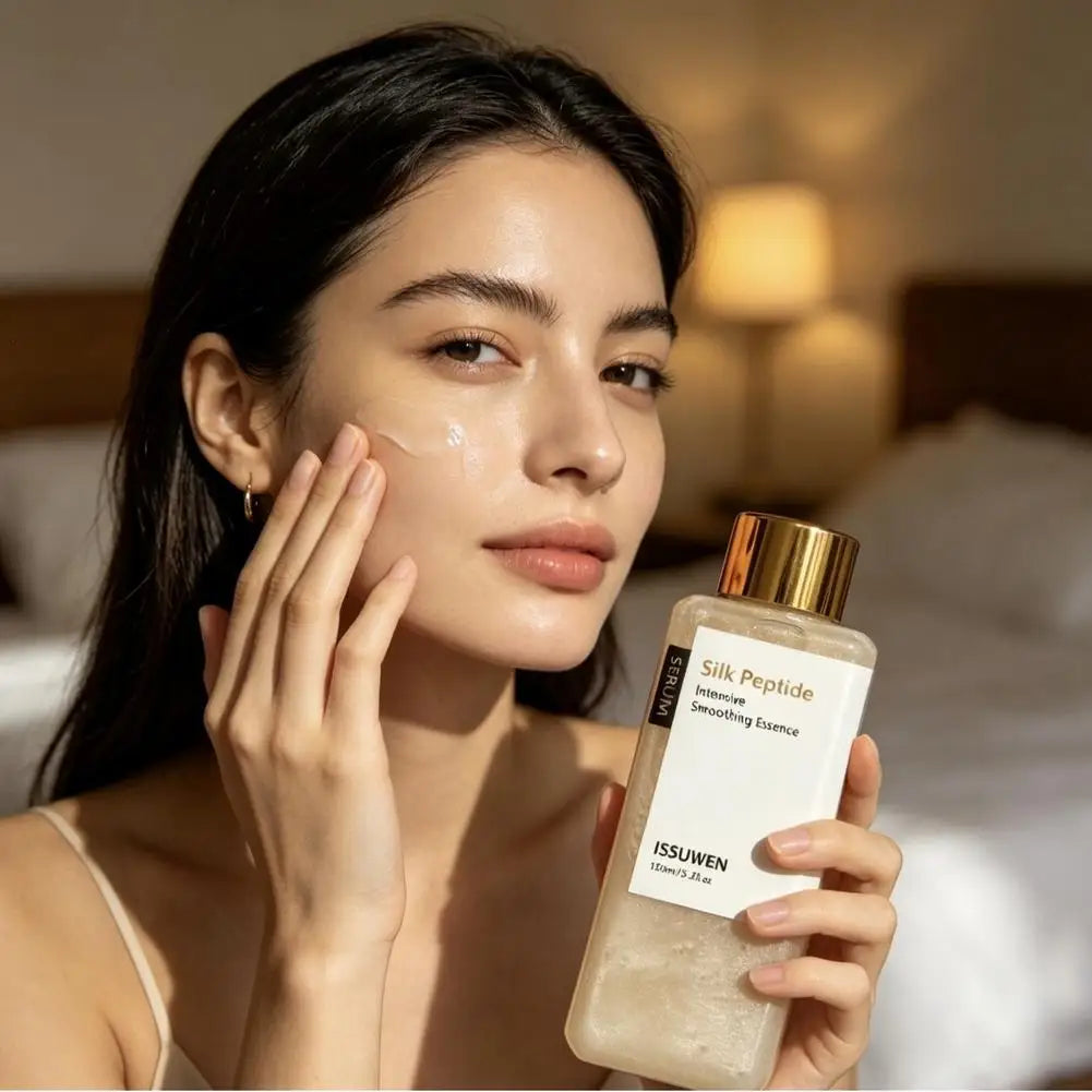 Silk Peptide Intensive Lifting Smoothing Facial Toner, Deep Collagen Face Serum, Improve Elasticity Hydrating for All Skin Types Quake
