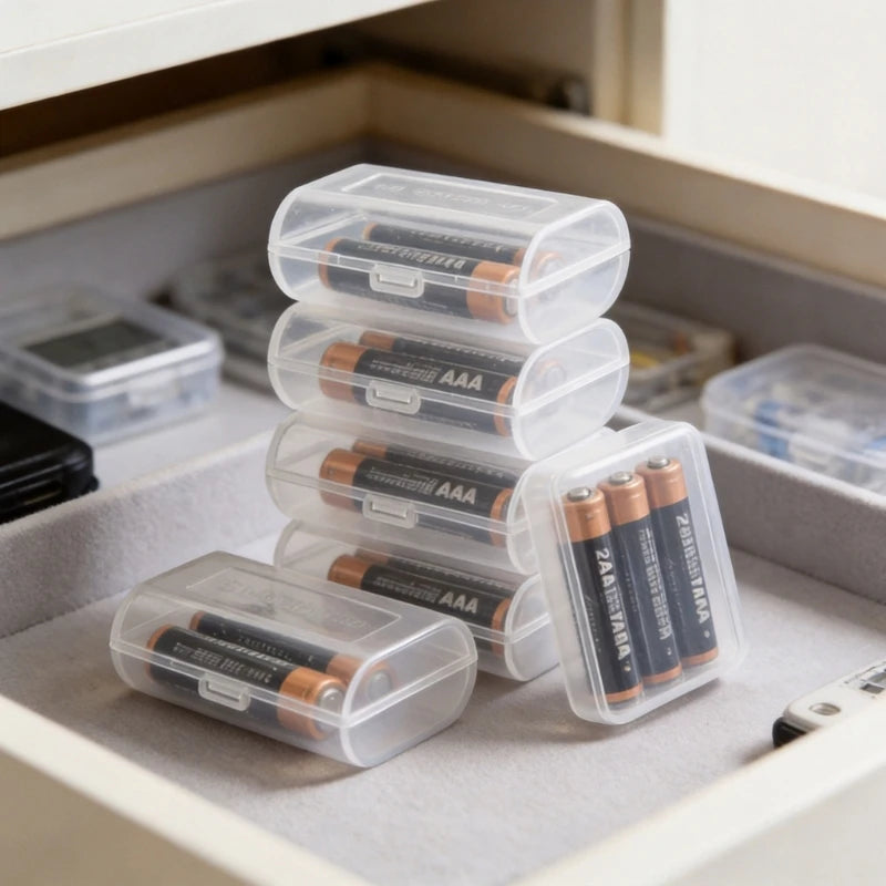 3A Battery Organizers, 5 Clear Two-Slot 3A Case for Offices Storage Holder K1KF Quake CN