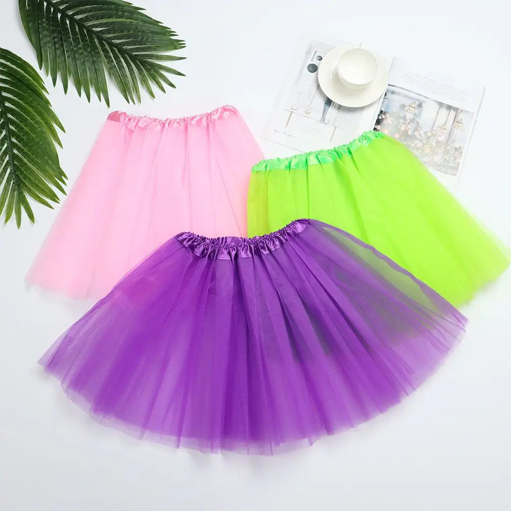 Adult Party Elastic Pleated Dance Puffy Skirts Lolita Petticoat Ballet Skirts Tutus Skirt Quake