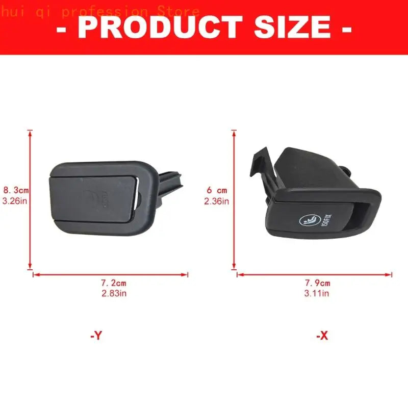 Rear ISOFIX Trim Cover, ABS Access Piece Part for MINI F55 F56 R55 H8WE Quake