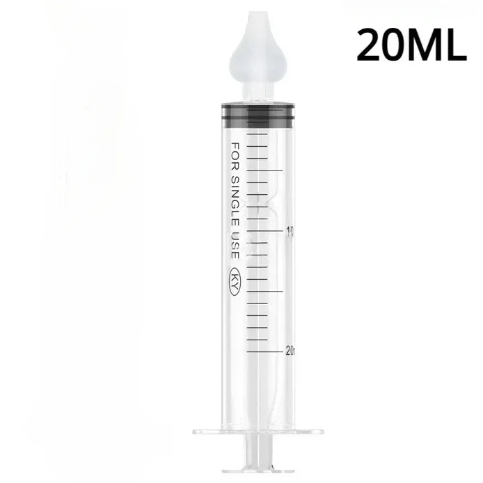 vvocci Lavado Jeringa 10ML/20ML Lavado Nasal Bebe Aspirador Nasal Para Bebe Baby Nasal Aspirator Syringe Baby Nose Cleaner Quake transparent 20ml 1pc