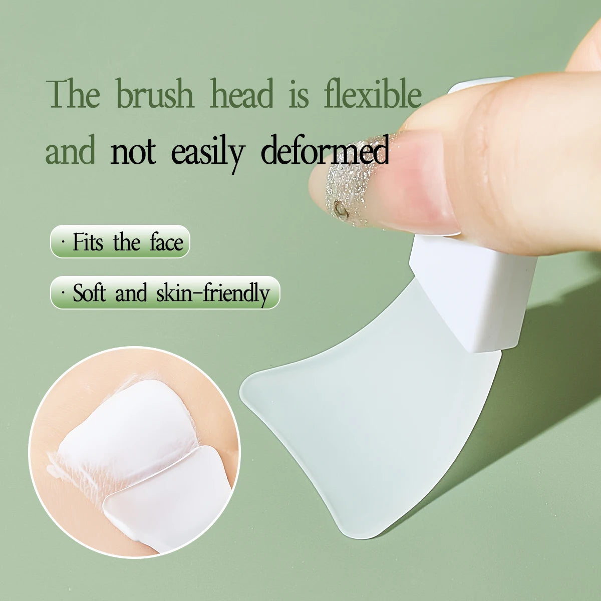 Silicone Mask Brush Soft-tipped Brush Silky Smooth Application Dedicated Makeup Brush Beauty Tool Quake