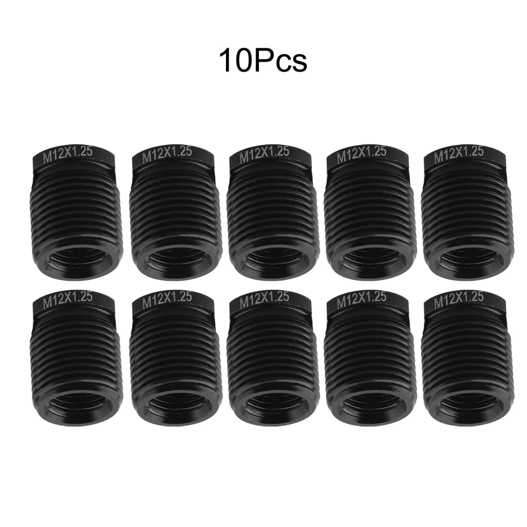 Easily Upgrade Your Car\'s Interior with This Fitment 10Pcs Gear Shift Knob Thread Adapter Kit Made from Aluminum Quake