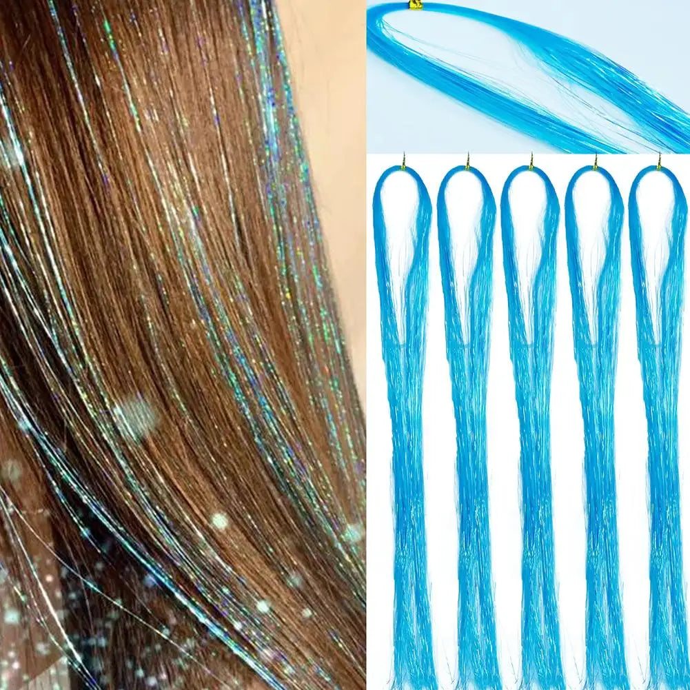 120cm Long Straight Wig Hair In Extensions Synthetic Clip In Hair Extensions for Women Halloween Christmas Party Cosplay Quake