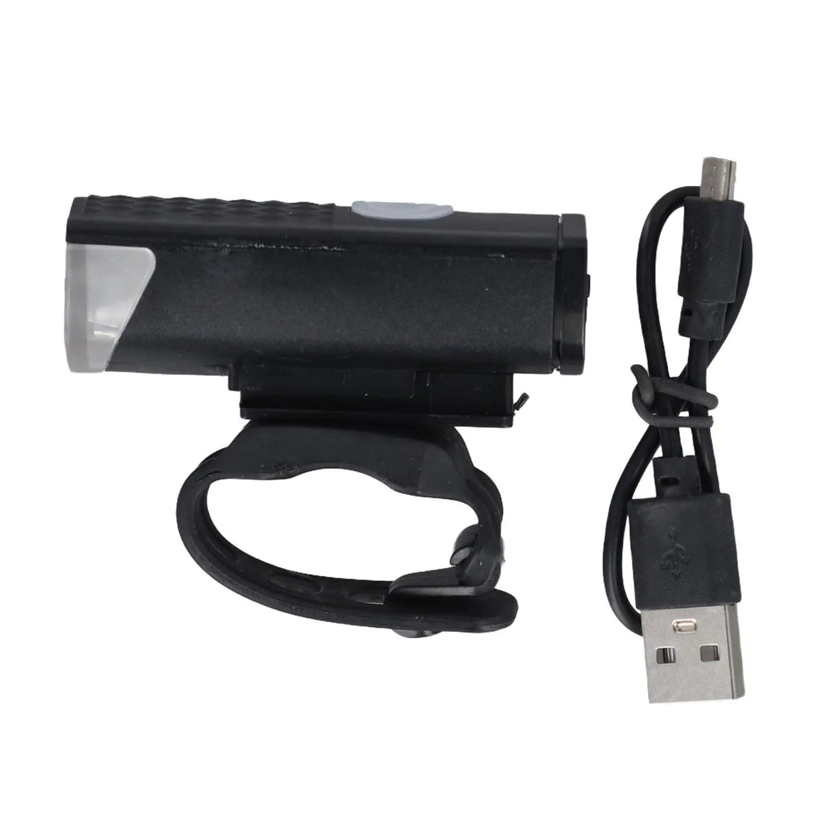 USB Rechargeable Bicycle Front Light 300 Lumens Headlight With Tail Light Set Multiple Modes 1200mAh Battery Cycling Quake
