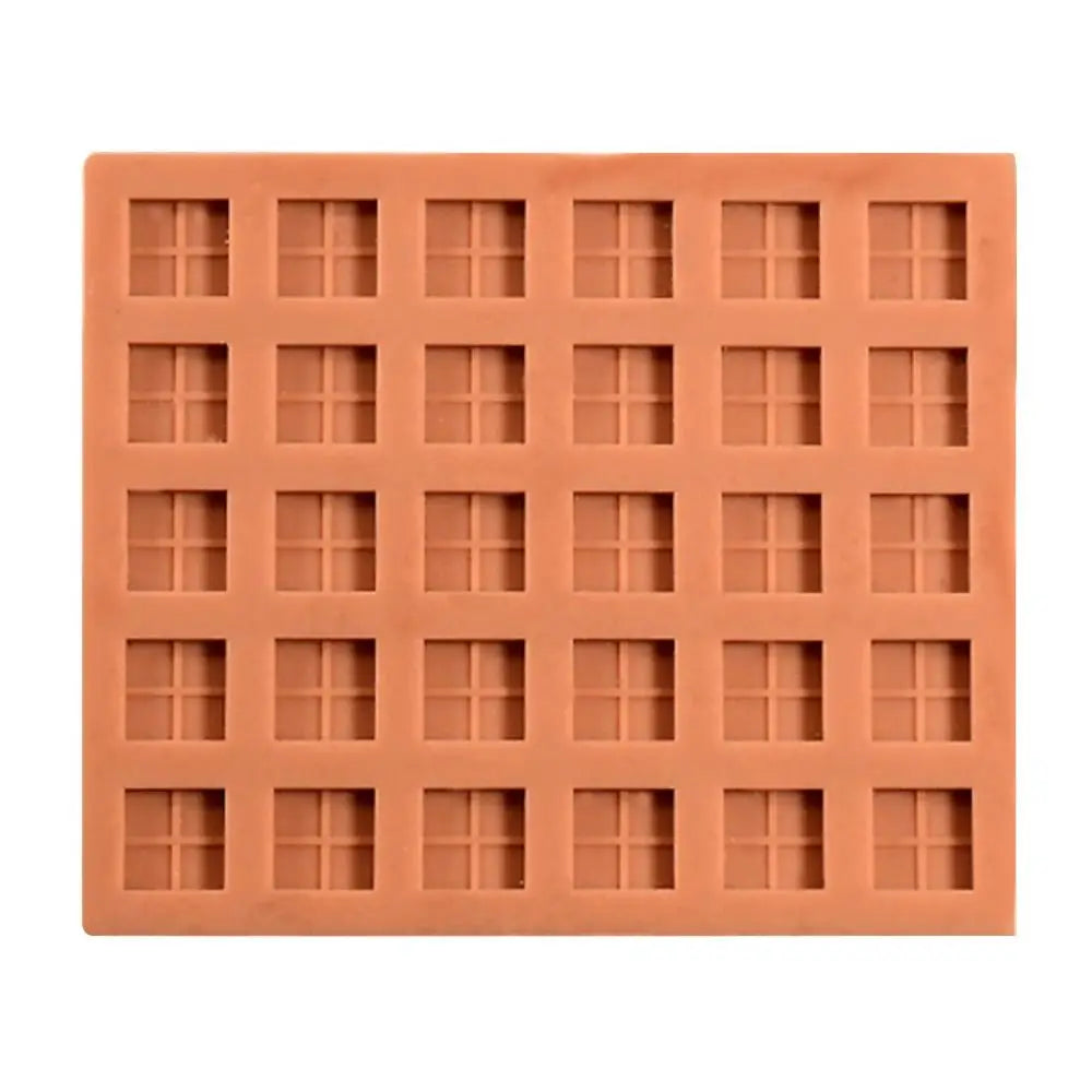 Red Mini Brick Silicone Mold Building Making Handmade House Tile Model Mould Construction Material DIY Accessories Quake 3