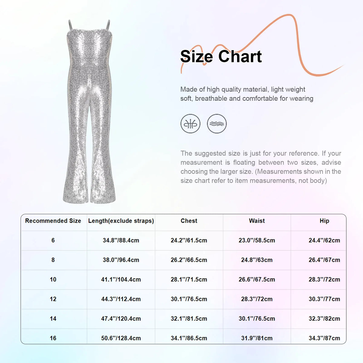 Shiny Halloween Hippie Costume Bell Bottom Jumpsuit for Girls Movie Character Sequins Disco Outfit 70s 80s Prom Party Costume Quake