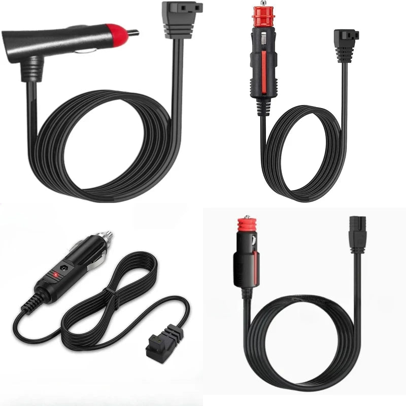 12AWG Heavy Duty Vehicle Plug Extension Power Cord Stable Conductive Cable for Car Portable Refrigerator Freezer Connection Quake