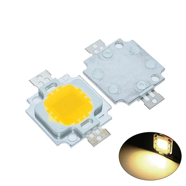 10-PCS LED 10W warm white Green RGB Yellow RGB 800-900LM LED Bulb IC SMD Lamp Light Daylight white High Power LED 3000K-3200K Quake Warm white