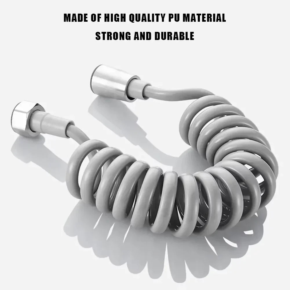 2m 3m 5m Spring Shower Hose Meters Water Plumbing Hose Plastic Bathroom Water Toilet Bidet Sprayer Telephone Line soft Hoses Quake
