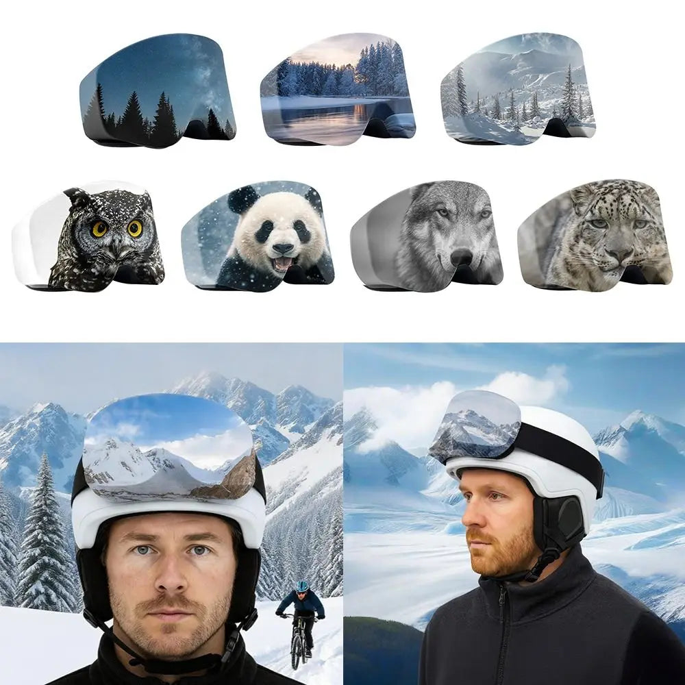 NEW Microfiber Material Ski Goggle Cover Scratch Protection 3D Snowboard Goggle Cover Dustproof Goggle Sleeve Ski Equipment Quake