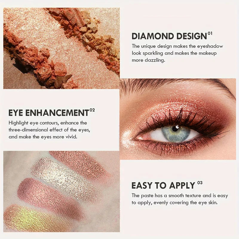VERONNI 24 Color Eyeshadow Glitter Pigment Matte Eye Shadow Makeup Monochrome Glitter Eyeshado Makeup Palette Lasting Cosmetics Quake
