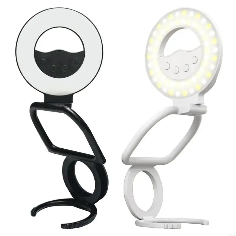 Phone Light with Kickstand for Phone 16 15 14 13 Rechargeable Selfie Vlog Live Streaming Rings Light Foldable K1KF Quake