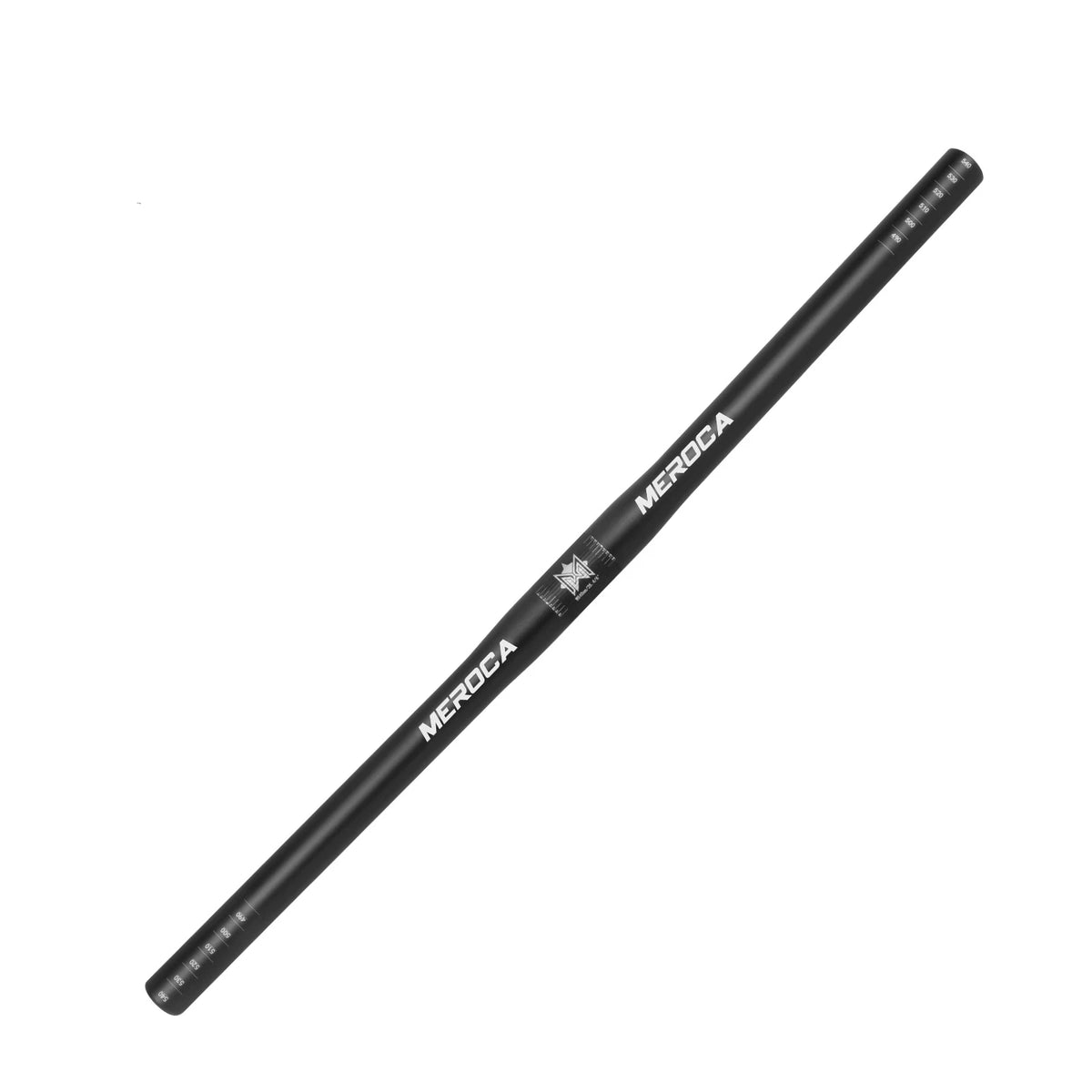 MEROCA Bike Handlebar Straight/Swallow 25.4X540/580mm Bicycle Parts Aluminum Alloy Cycling Accessories for Mountain Bikes Quake 25.4x540mm-Black
