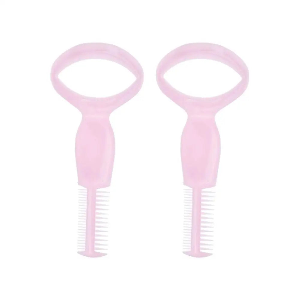 Plastic Portable Mascara Shield Applicator Eyelash Guide Aids Lashes Comb Eyelashes Grooming Brush Women Girls Eyes Makeup Tool Quake B
