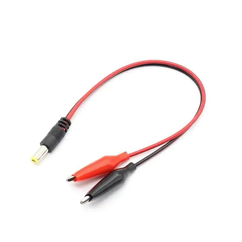 1/3PCS 20AWG Alligator Crocodile Clip To DC 5.5*2.1mm Male‑Female Connector Wire Low‑Voltage Power Supply Test Adapter Lead Quake DC5521-Male 1PCS 60CM