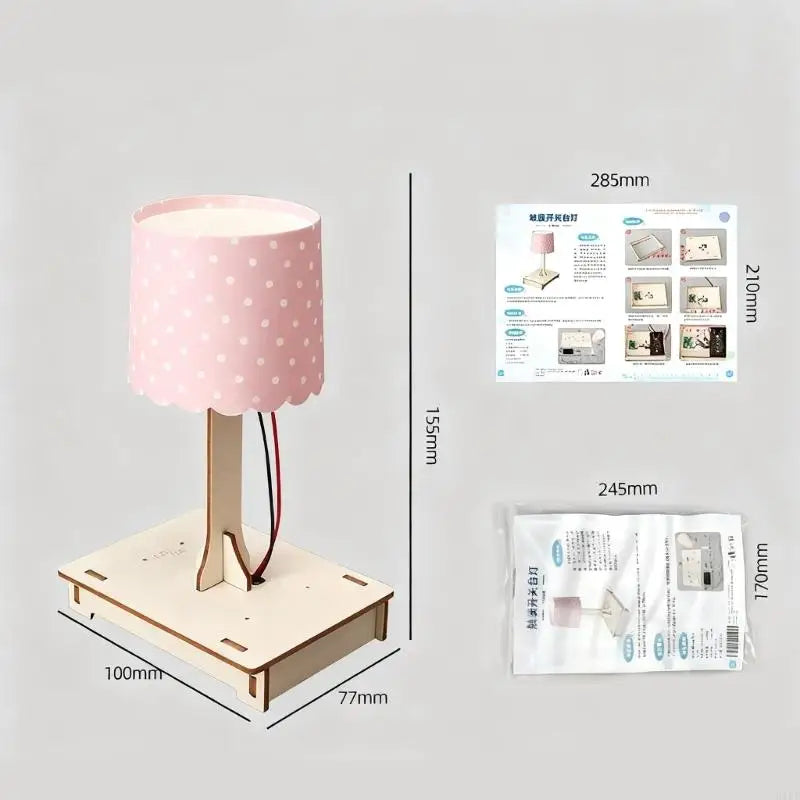 Touch Activated Wooden Desk Lamp For Physics Experiments And Study With High Sensitivity And Friendly Design K1KF Quake