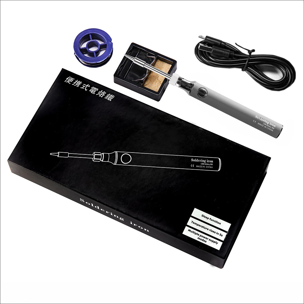Wireless Charging Electric Soldering Iron Solder Iron USB 5V8W Fast Charging lithium battery Portable Repair Welding Tools Quake H1 Russian Federation