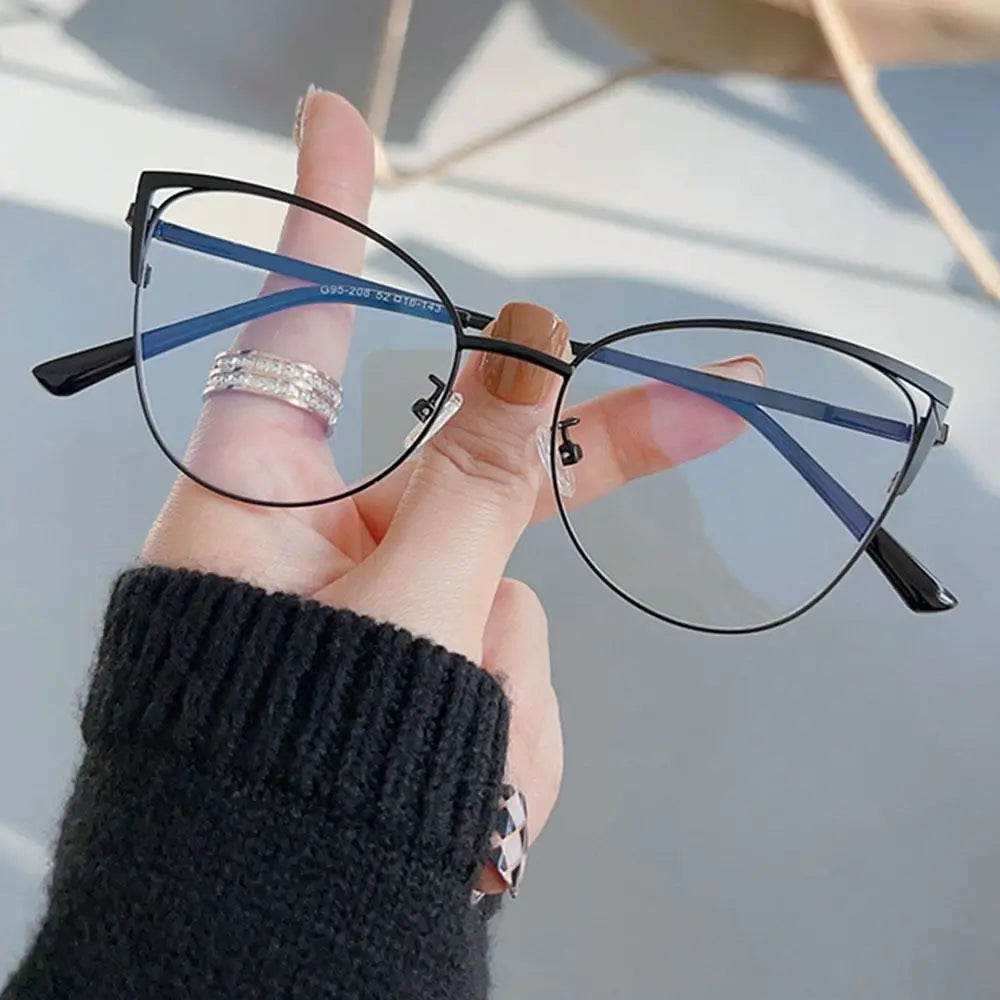 Blue Light Blocking Glasses for Women Fashion Office Optical Spectacle Computer Glasses Blue Ray Blocking Eye Protection Eyewear Quake Black