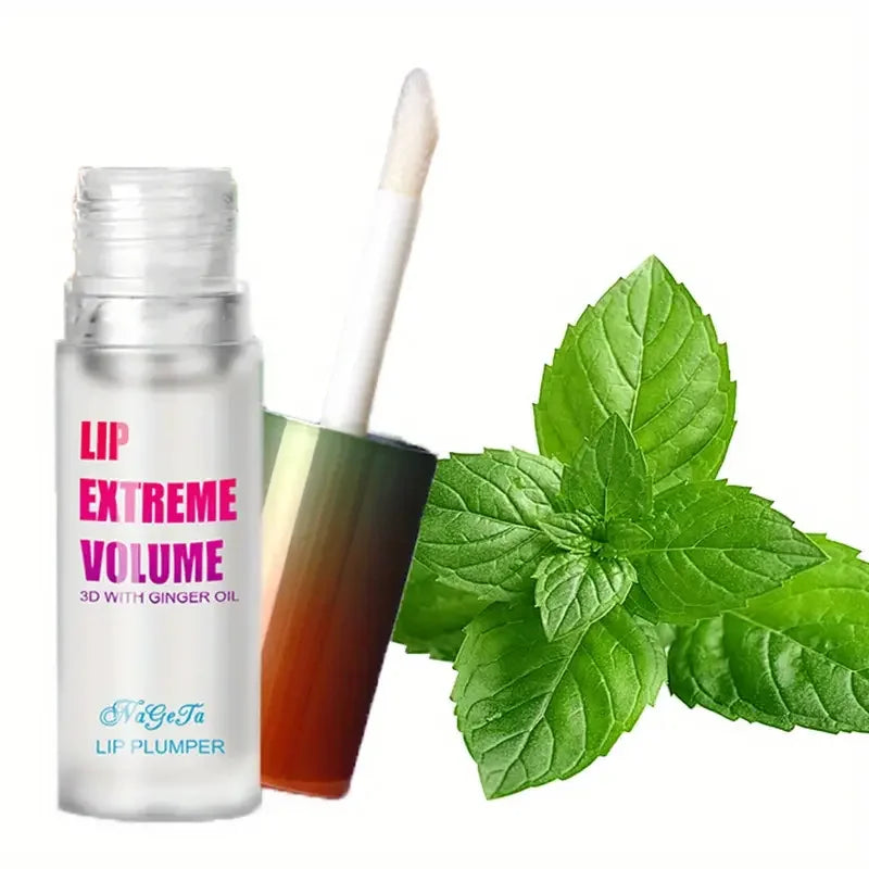 1/2Pcs Ginger And Mint Lip Plumper Oil Radiant,Plumping Lip Volumizing Serum for Smoother,Fuller Lips for Youthful and Sexy Look Quake 1pcs Mint