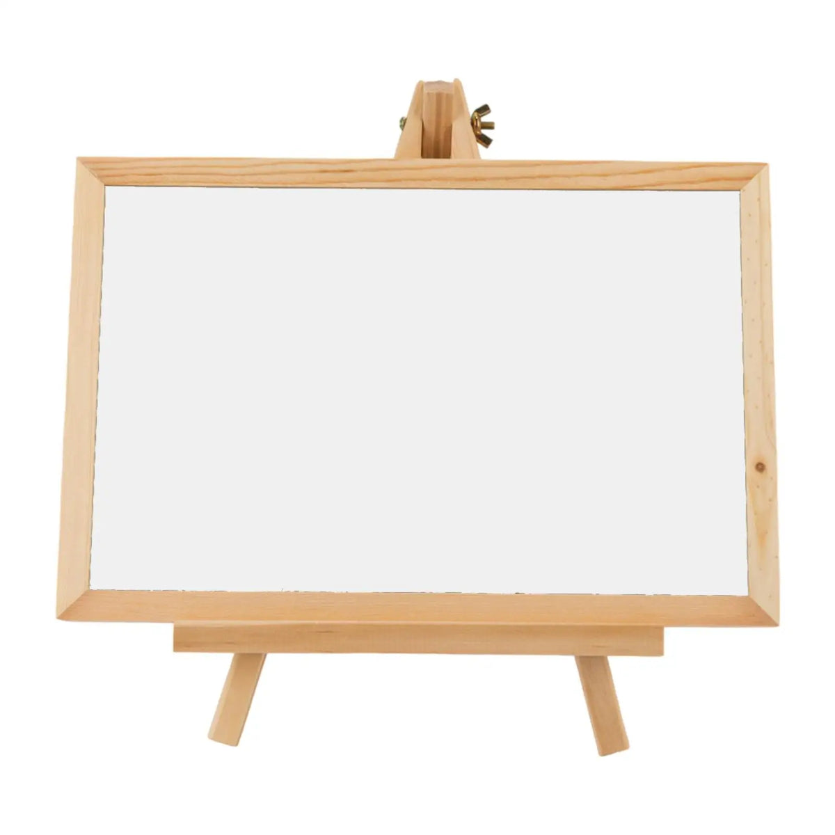 Wood Chalkboard Sign with Easel Stand for Coffee Shops Tabletop Menu Board Quake White