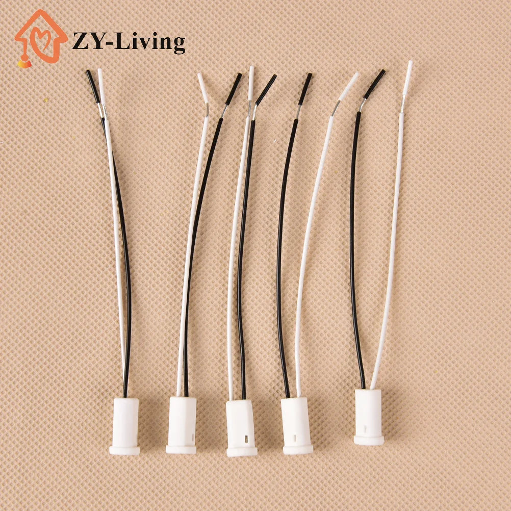 10PCS/LOT G4 Lamp Socket Wire Adapter With 10cm Wire G4 Lamp Holder For LED Crystal Heads Light Bulb Halogen Lamp Quake