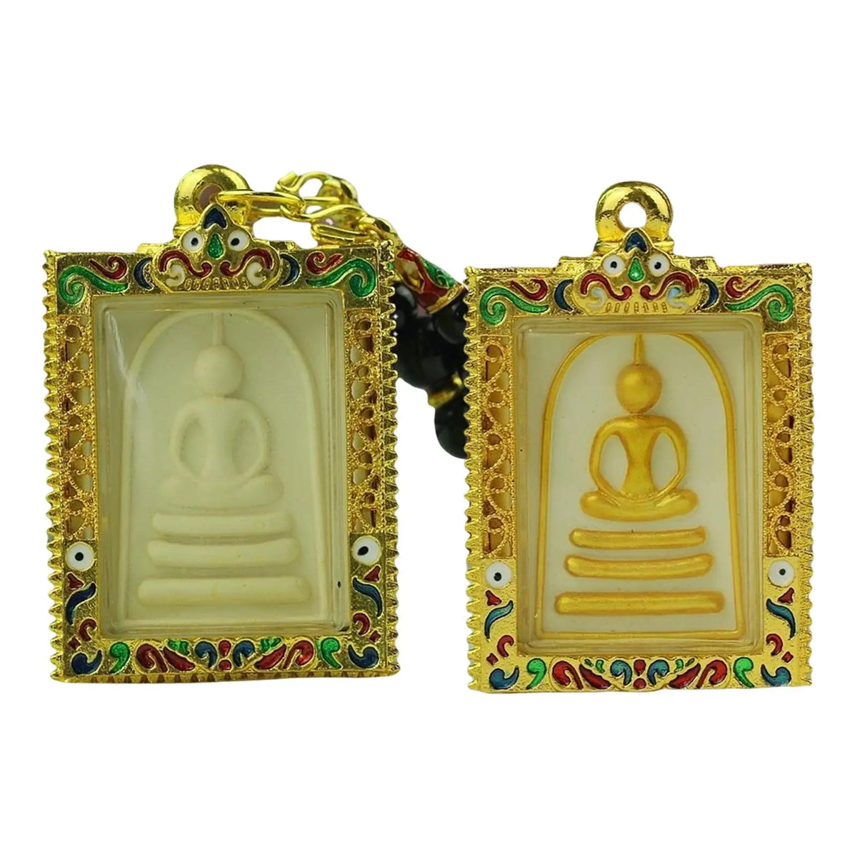 Famous Thai Pendant, Phra Somdej Toh Buddha Gift Thailand Southeast Asia Meditation Charm, for Protection Happiness Bless Wish. Quake