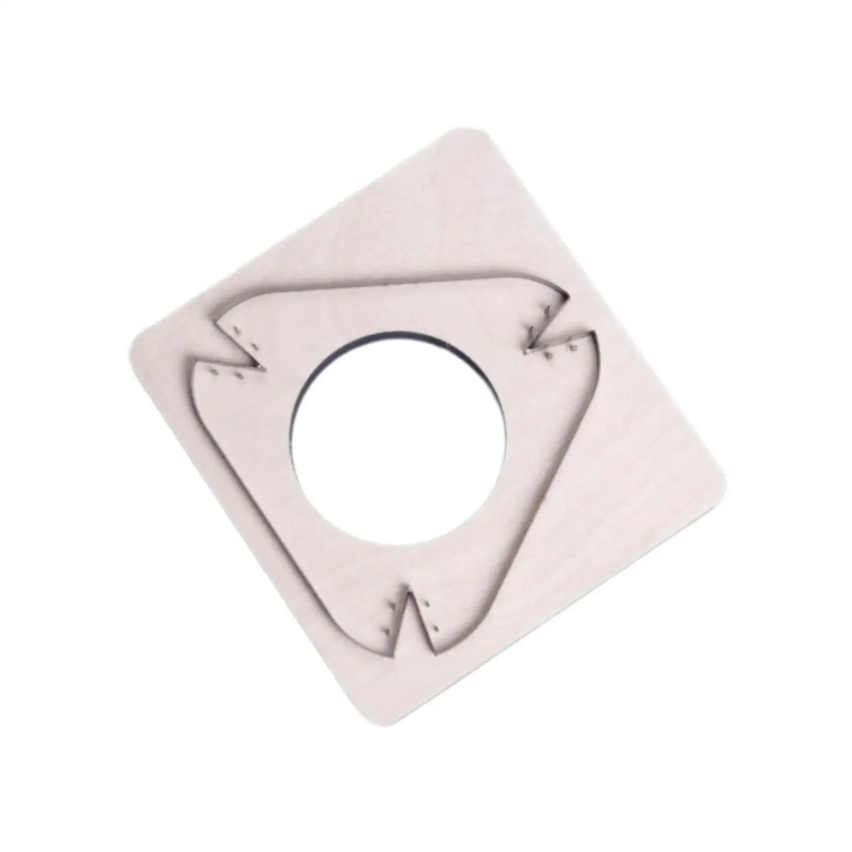 Leather Cutting Die Leather Plate Blade Tool Kit DIY Punching Template for Tailor Home Die-cutting Machine Keychain Beginner Quake Triangle