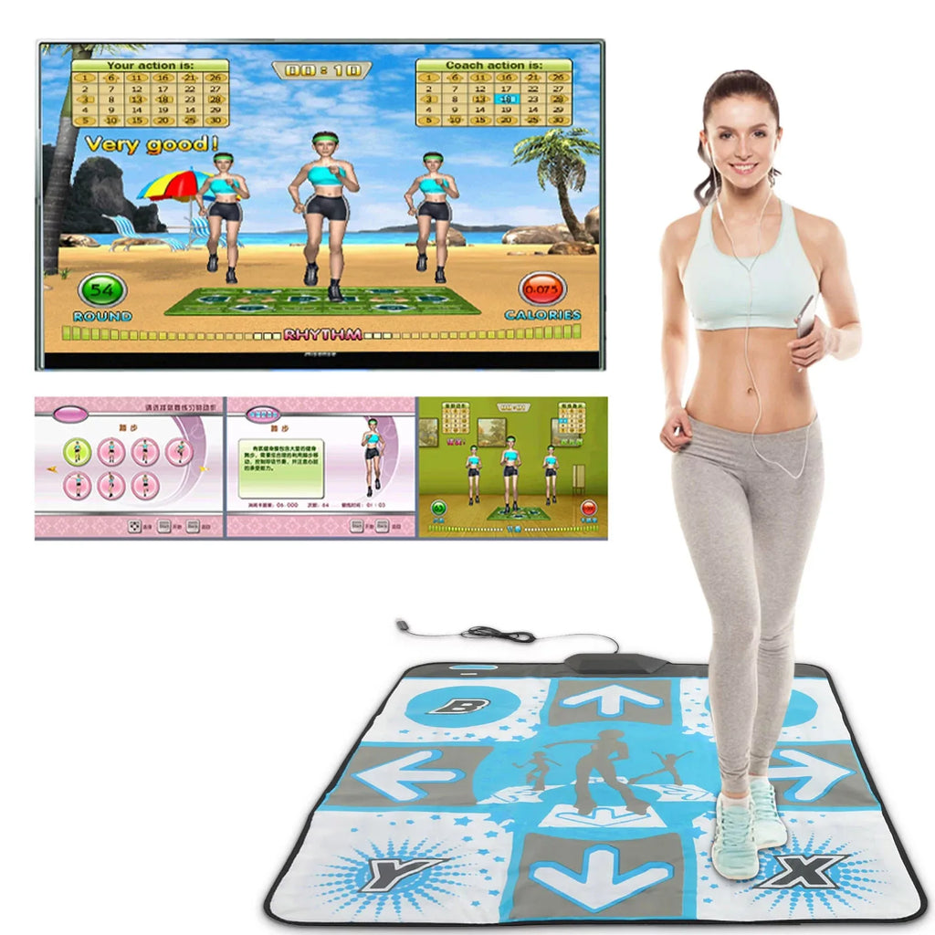 Non-Slip Party Single Dancing Pad Dance Mat Compatible For Wii Console Active Life Games Quake