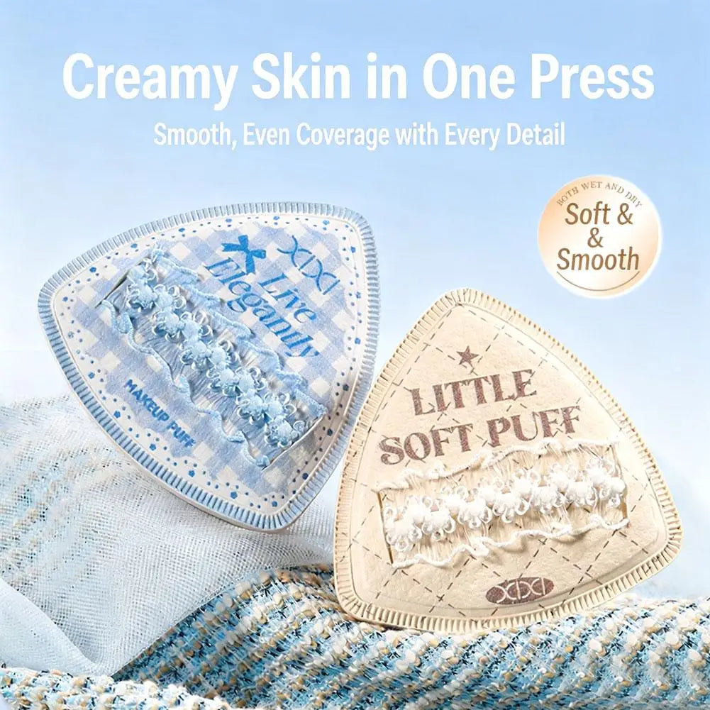 Blue Skin Color Makeup Sponge Wet Dry Use Extra Thick Soft Foundation Cream Powder Blending Sponge Face Cosmetic Applicator Tool Quake